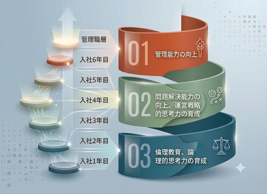 人材育成の三段階