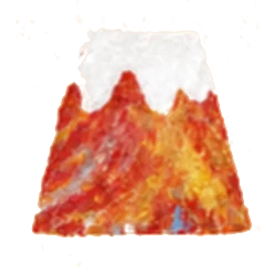 上野一郎先生能量畫:富士山
